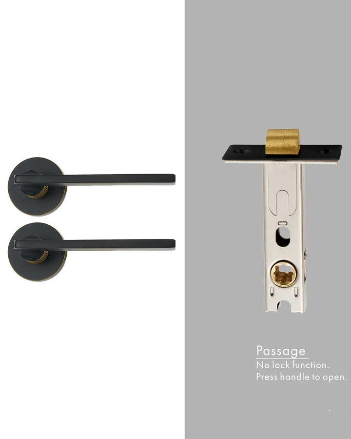 CONNEL Solid Brass Lever Door Handle Set - Luxury Handles