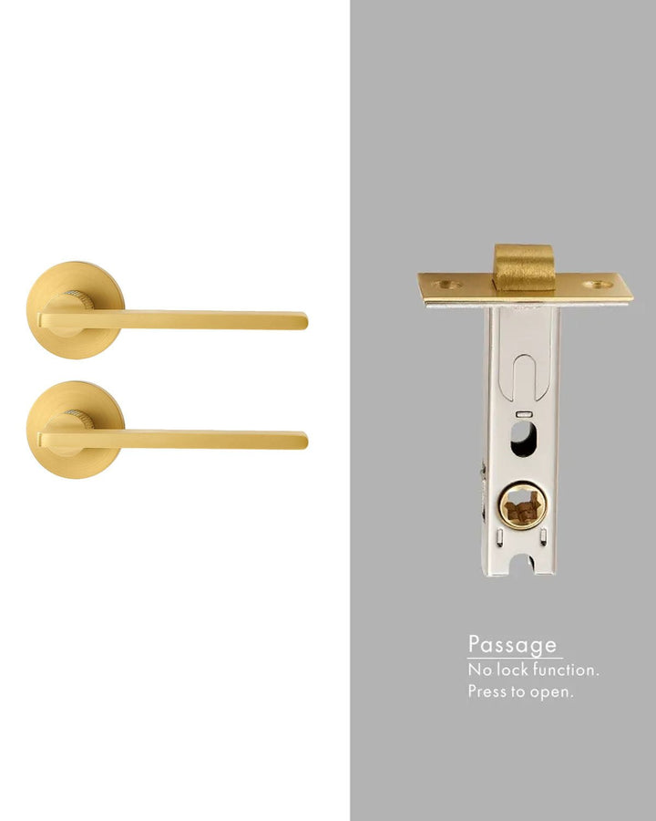 CONNEL Solid Brass Lever Door Handle Set - Luxury Handles