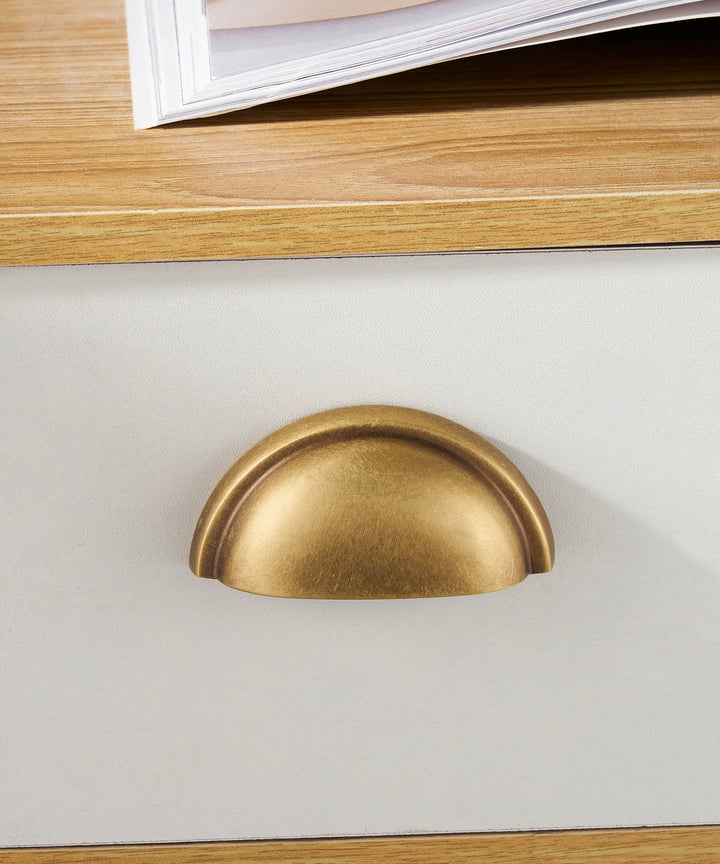 COTTAGE Solid Brass Cup Shape Pull Handle - Luxury Handles