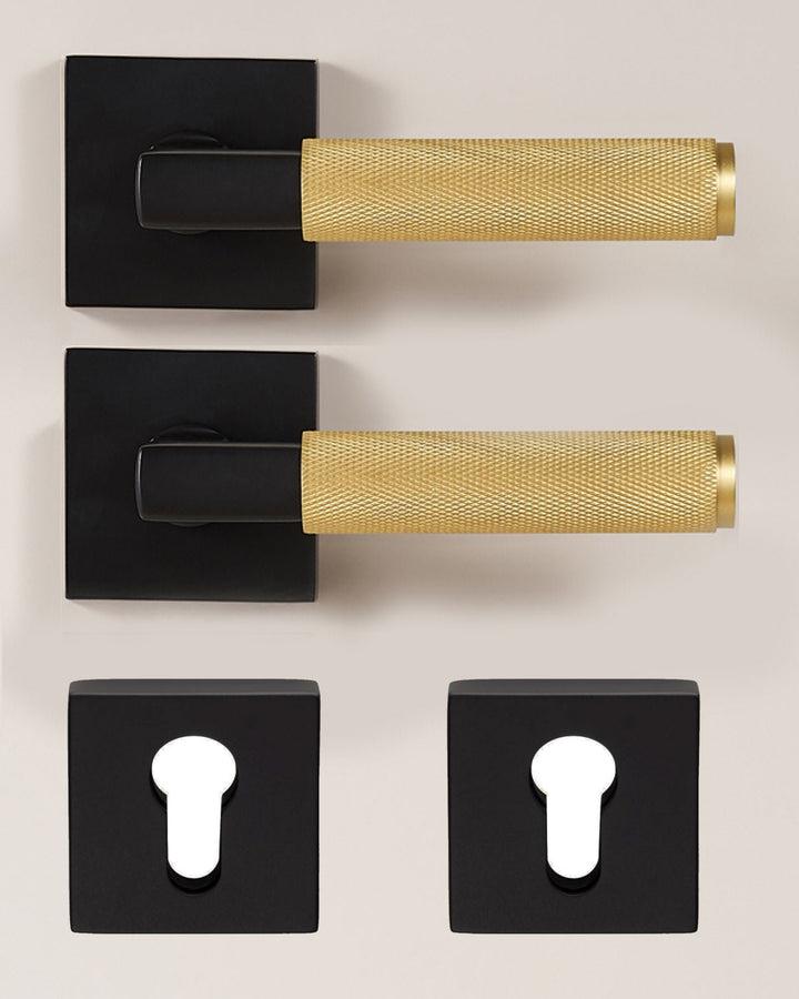 DEVON Solid Brass Lever Door Handles Set - Luxury Handles