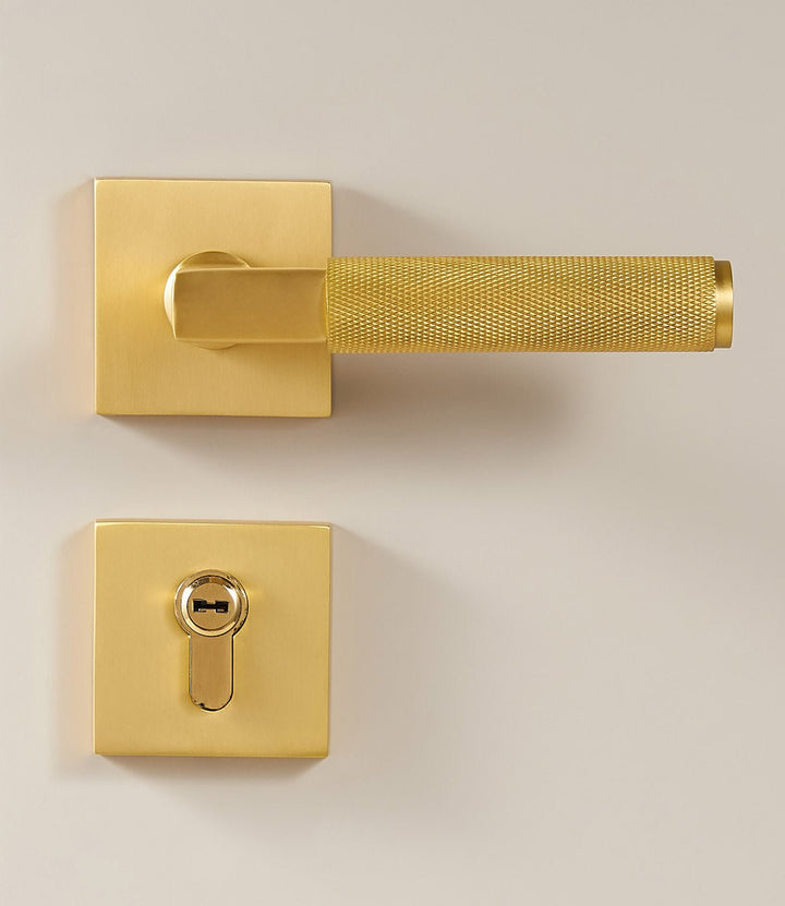 DEVON Solid Brass Lever Door Handles Set - Luxury Handles