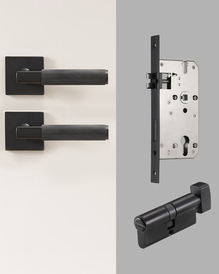 DEVON Solid Brass Lever Door Handles Set - Luxury Handles