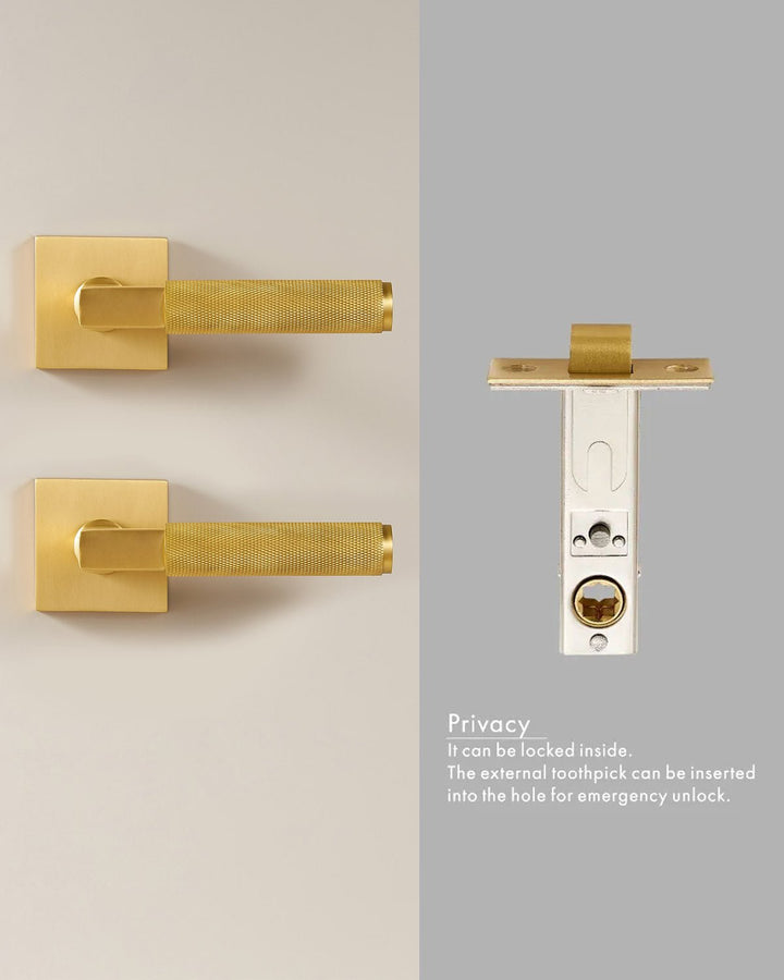 DEVON Solid Brass Lever Door Handles Set - Luxury Handles