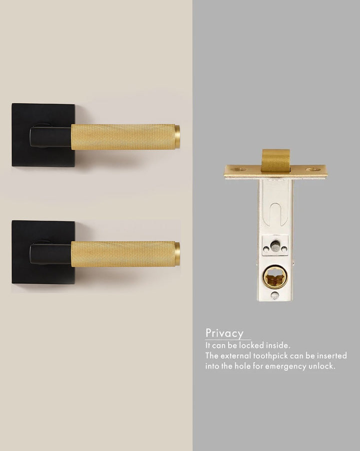 DEVON Solid Brass Lever Door Handles Set - Luxury Handles