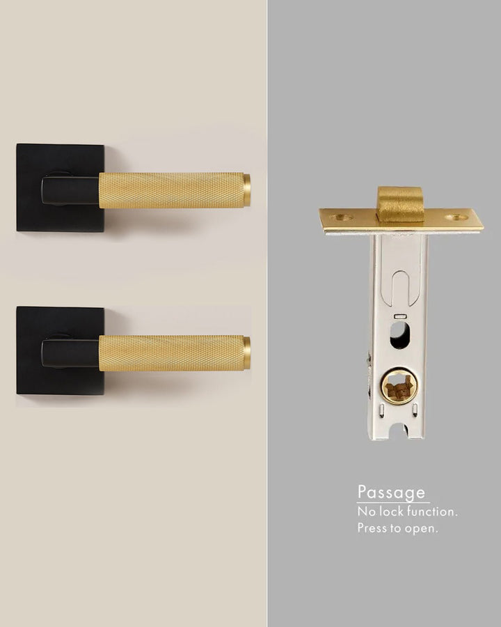 DEVON Solid Brass Lever Door Handles Set - Luxury Handles