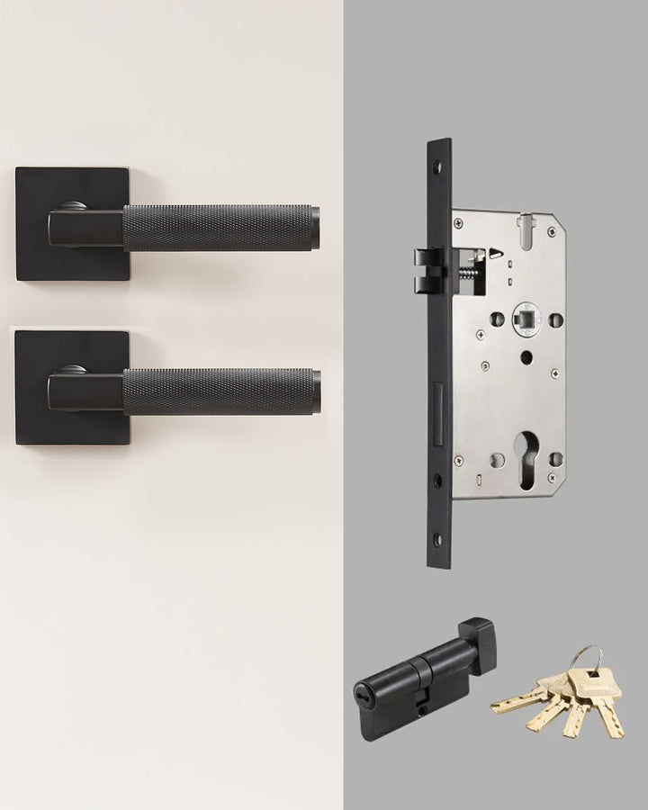 DEVON Solid Brass Lever Door Handles Set - Luxury Handles