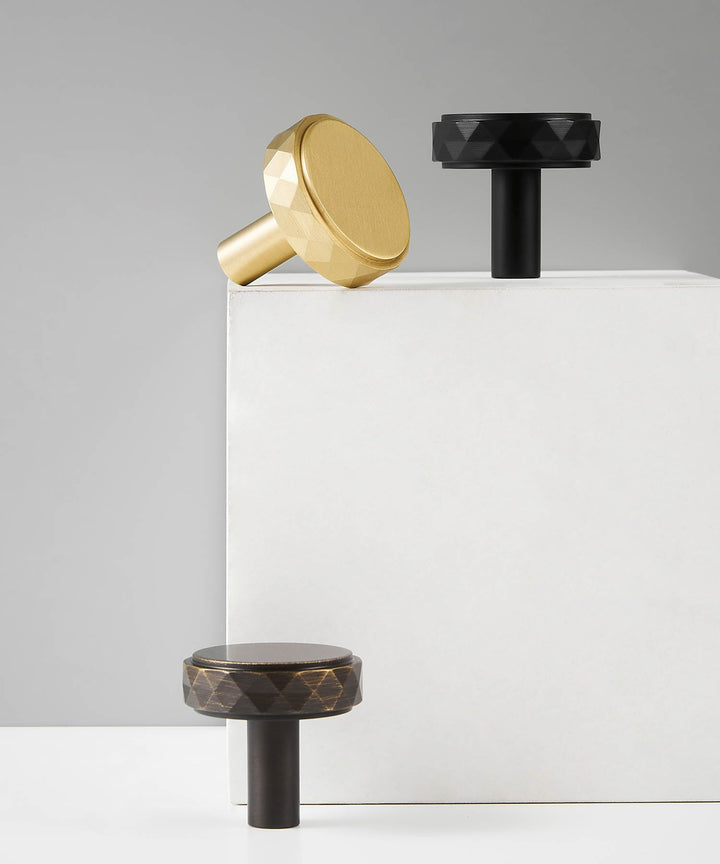 DIAMOND Solid Brass Knob - Luxury Handles