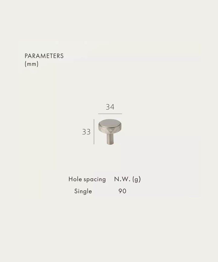 DIAMOND Solid Brass Knob - Luxury Handles
