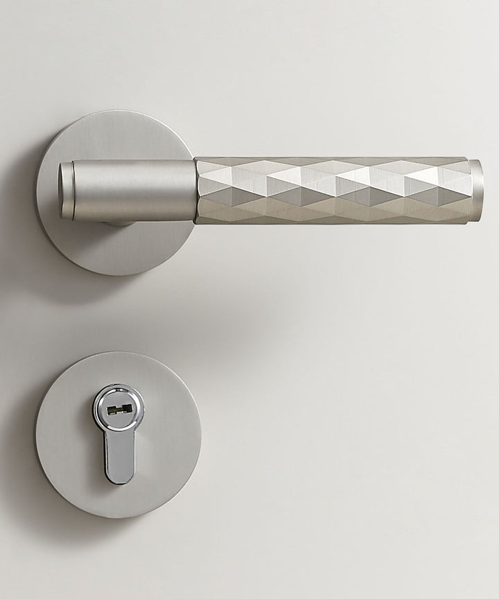 DIAMOND Solid Brass Lever Door Handles Set - Luxury Handles