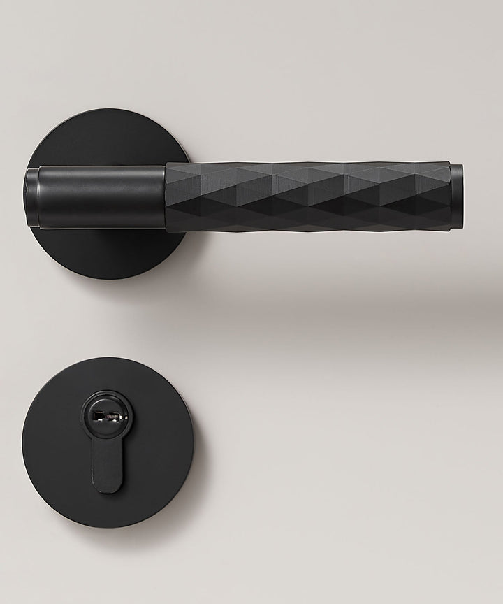 DIAMOND Solid Brass Lever Door Handles Set - Luxury Handles