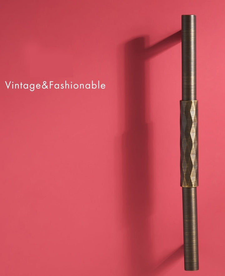DIAMOND Solid Brass Mid Kitchen & Cabinet Handle - Luxury Handles