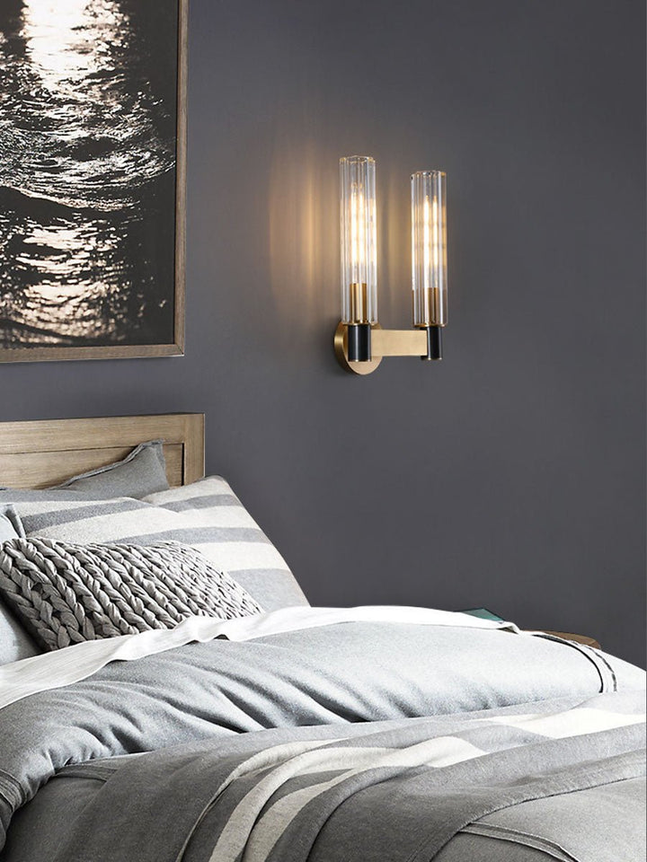 EDIRE Brass and Glass Wall Light - Luxury Handles