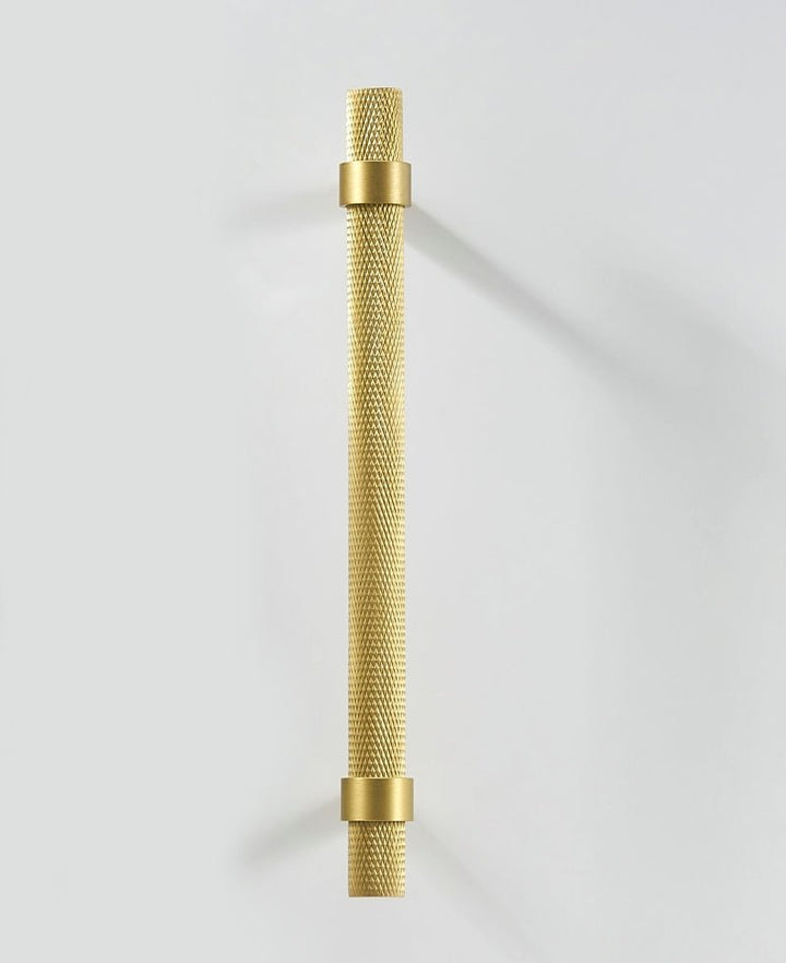 FLEX Knurled Solid Brass Kitchen & Cabinet Handle - Luxury Handles