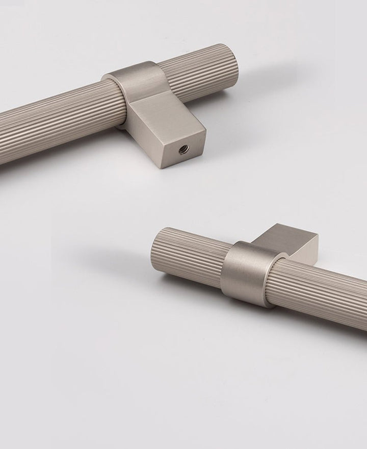 FLORENCE Knurled Solid Brass Kitchen & Cabinet Handle - Luxury Handles