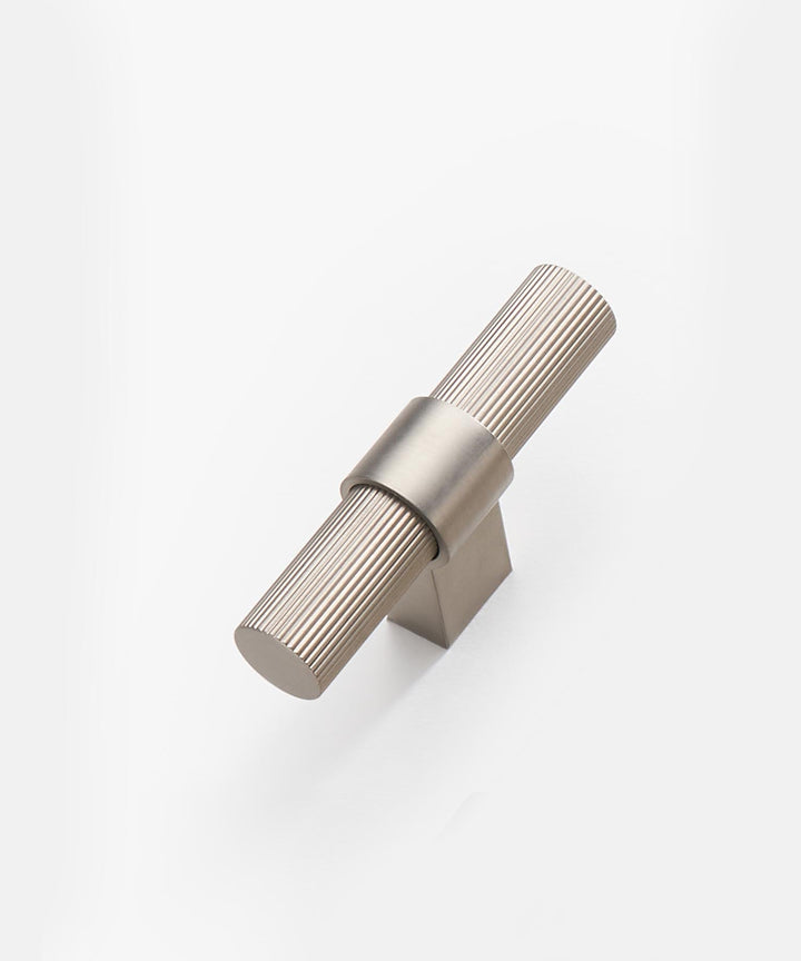 FLORENCE Knurled Solid Brass T-Bar Handle, premium quality cupboard & drawer T-Bar handle