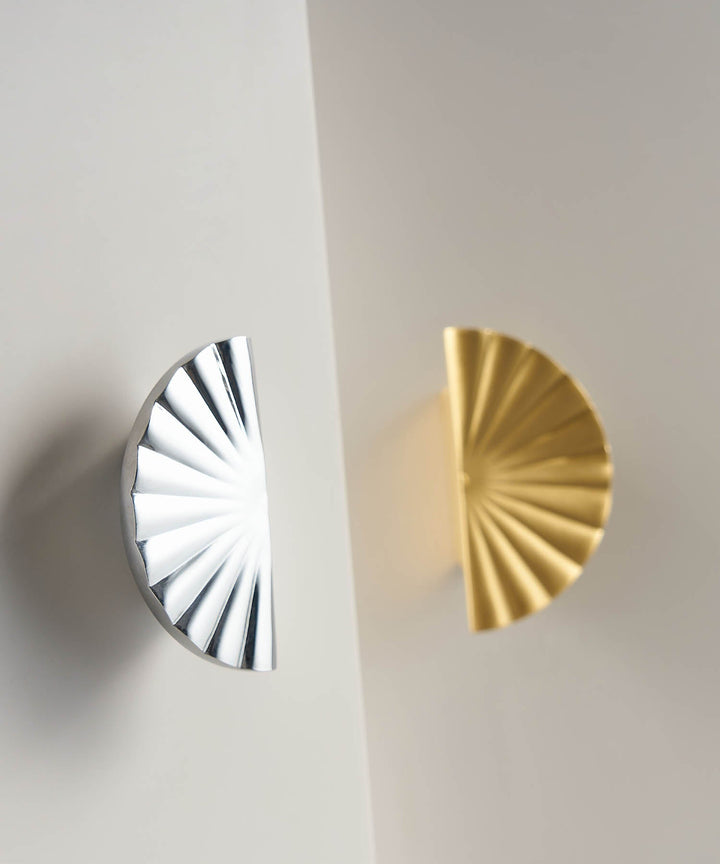 FLOW Solid Brass Half Circle Cabinet Pull - Luxury Handles