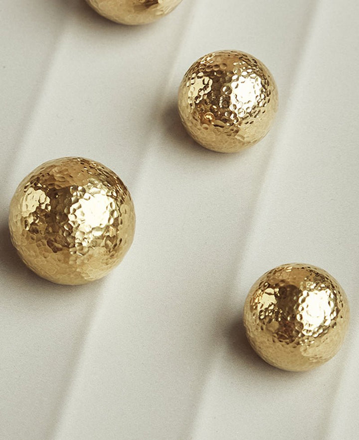 HAAM Solid Brass Hammered Spherical Knob - Luxury Handles