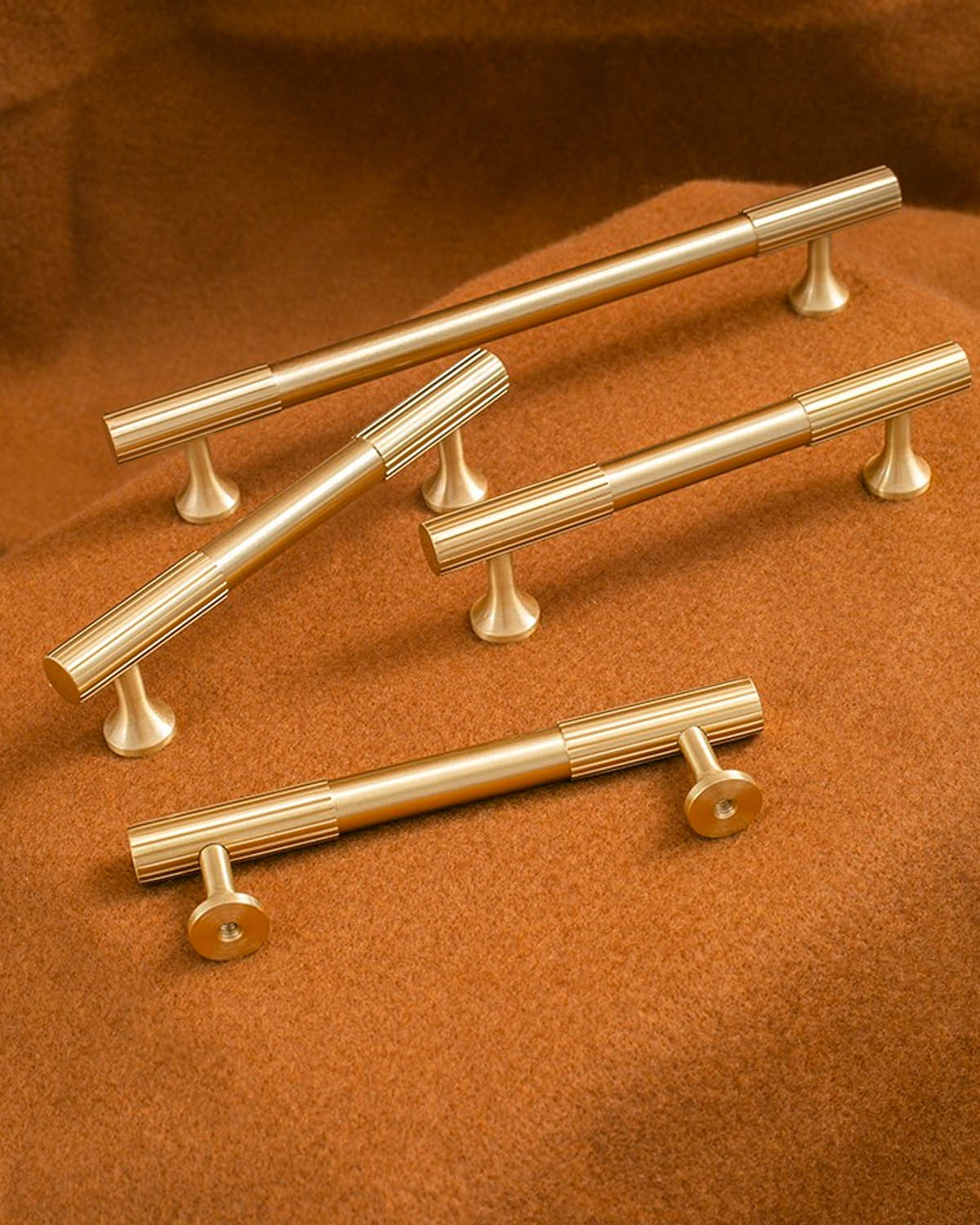 LINIA Solid Brass Premium Kitchen & Handles, cupboard and drawer pull handle Luxury