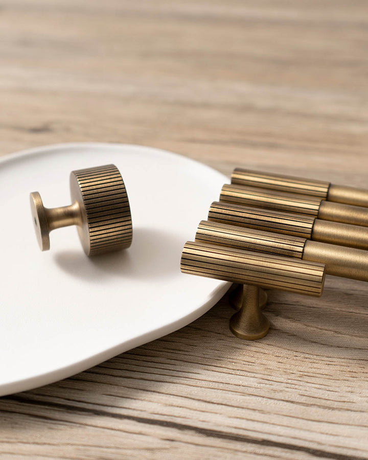 LINIA Solid Brass Kitchen & Cabinet Handles - Luxury Handles