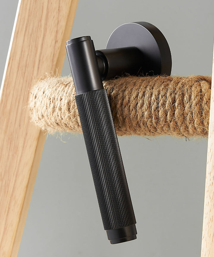LINIA Solid Brass Knurled Lever Door Handles Set - Luxury Handles