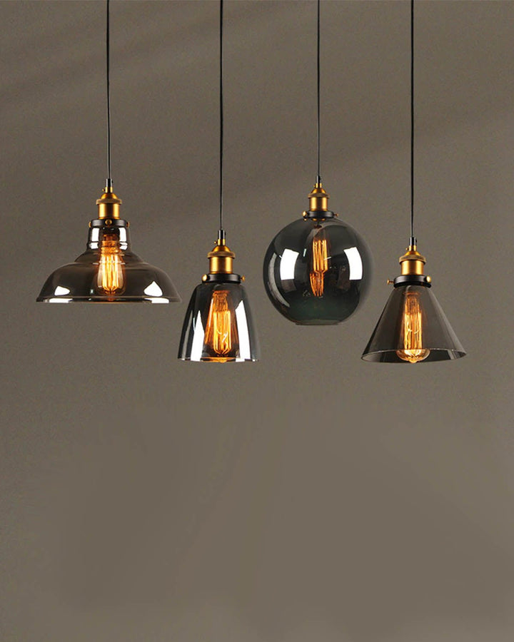 MANHATTAN Vintage Style Glass Pendant Lights - Luxury Handles