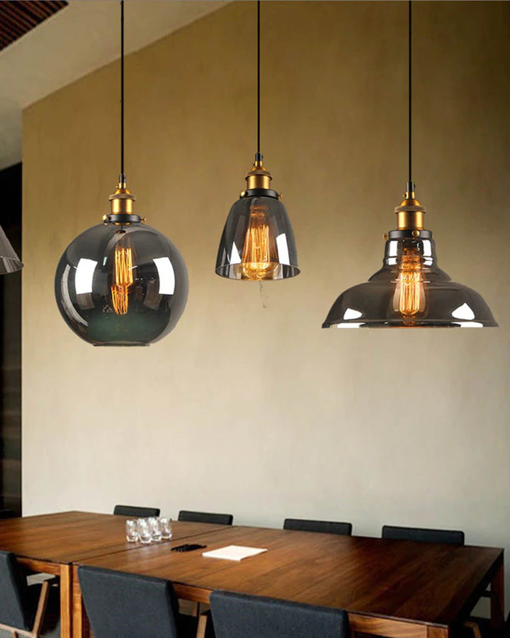 MANHATTAN Vintage Style Glass Pendant Lights - Luxury Handles