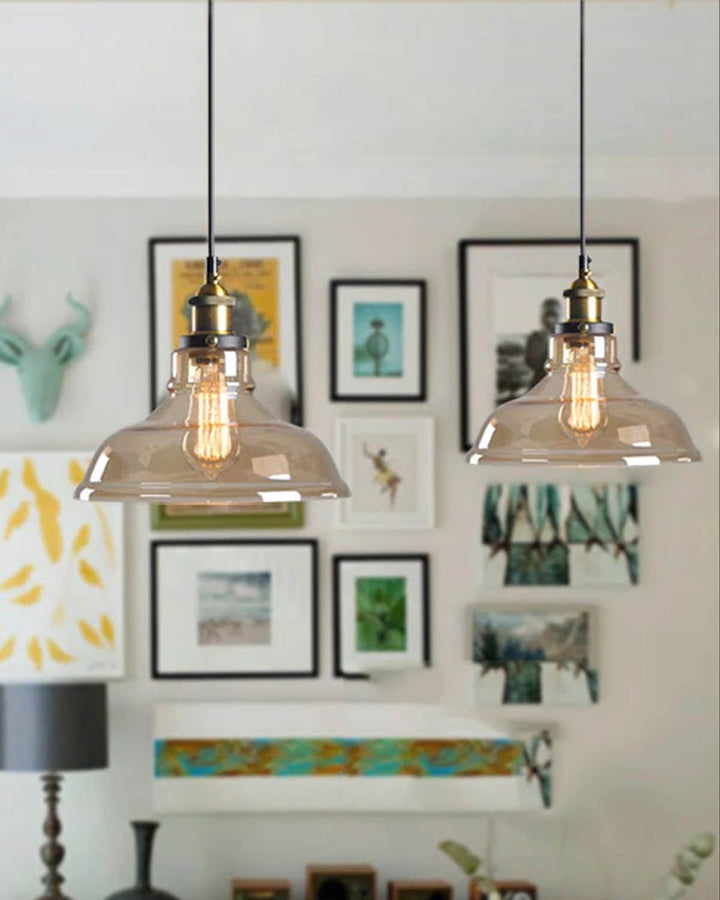 MANHATTAN Vintage Style Glass Pendant Lights - Luxury Handles