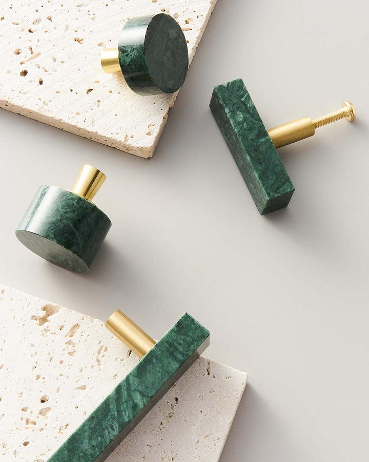 MARBLE Solid Brass Kitchen & Cabinet Handle - Luxury Handles