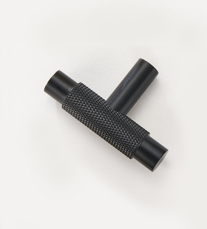 MILAN Knurled Solid Brass T-Bar Handle - Luxury Handles