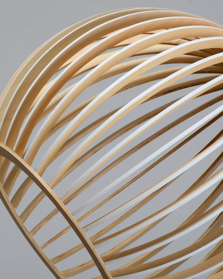 Modern Wooden Birdcage Pendant Light - Luxury Handles
