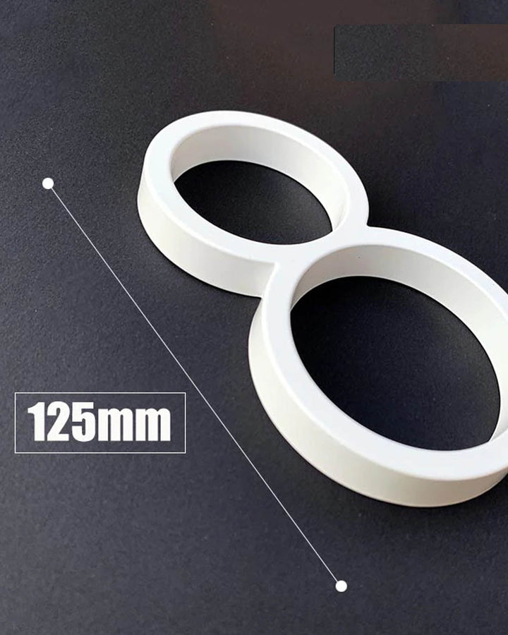 MONACO White Floating Large House Numbers - 125mm - Luxury Handles