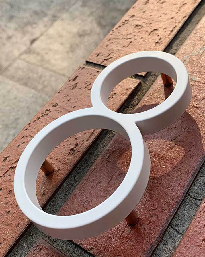 MONACO White Floating Large House Numbers - 125mm - Luxury Handles