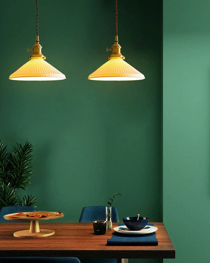 MOON Nordic Style Ceramic Pendant Light - Luxury Handles