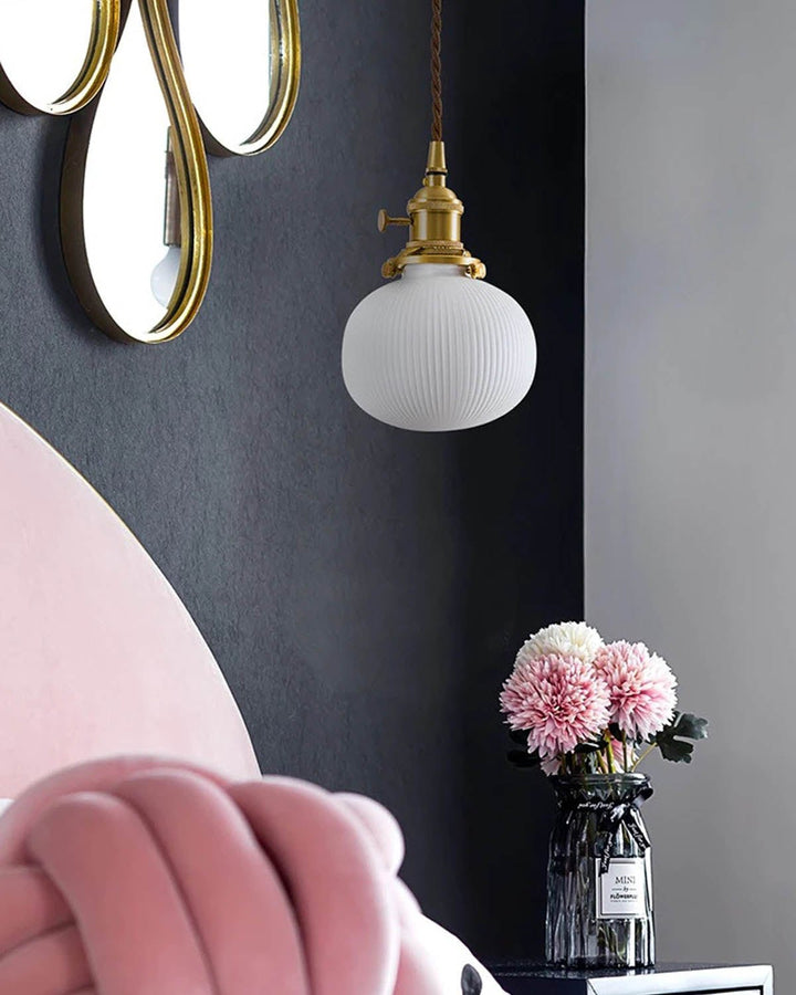 MOON Nordic Style Ceramic Pendant Light - Luxury Handles