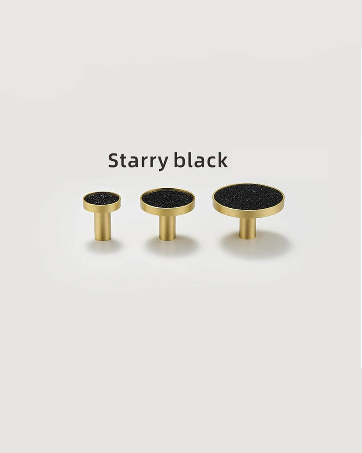 Natural Shell and Solid Brass Cabinet Knob - Luxury Handles