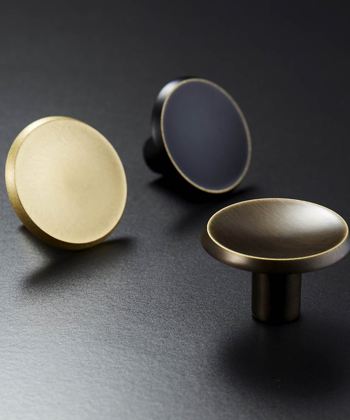 NORDIC Solid Brass Concave Knob - Luxury Handles