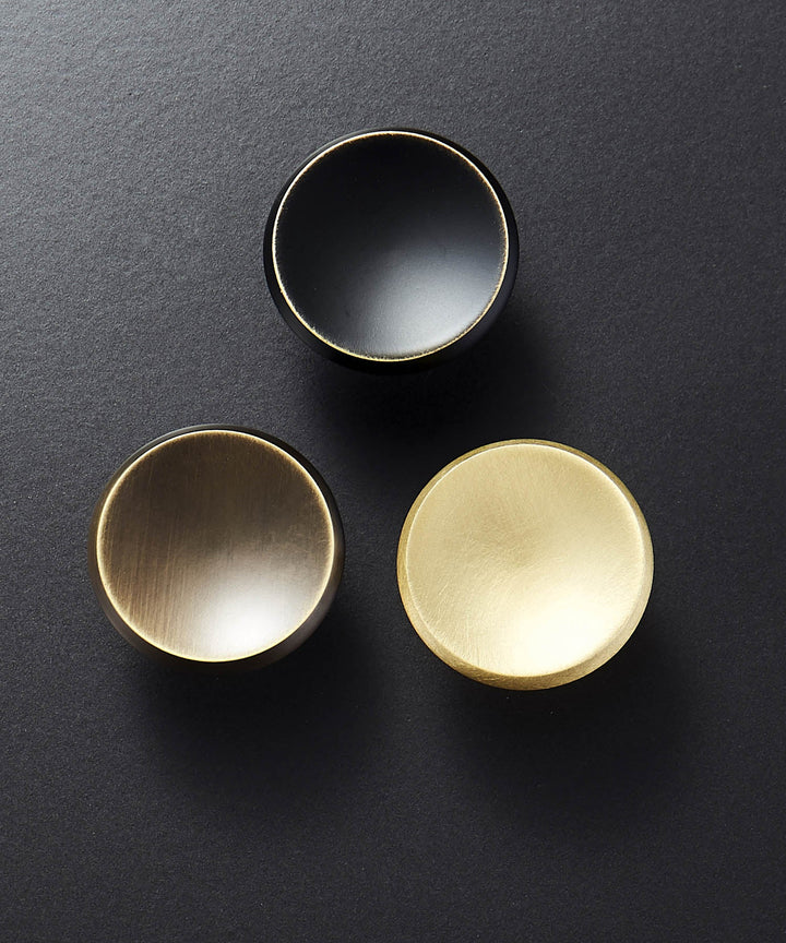 NORDIC Solid Brass Concave Knob - Luxury Handles
