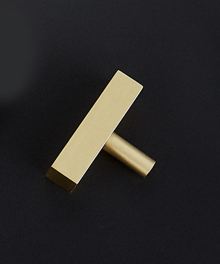 NORDIC Solid Brass Flat T-Bar Handle - Luxury Handles