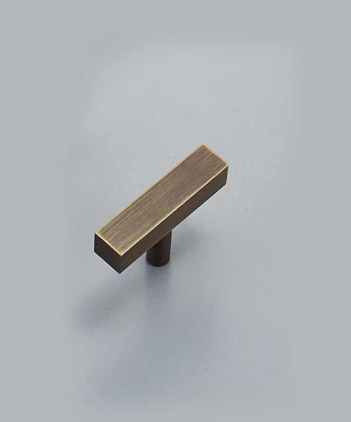 NORDIC Solid Brass Flat T-Bar Handle - Luxury Handles