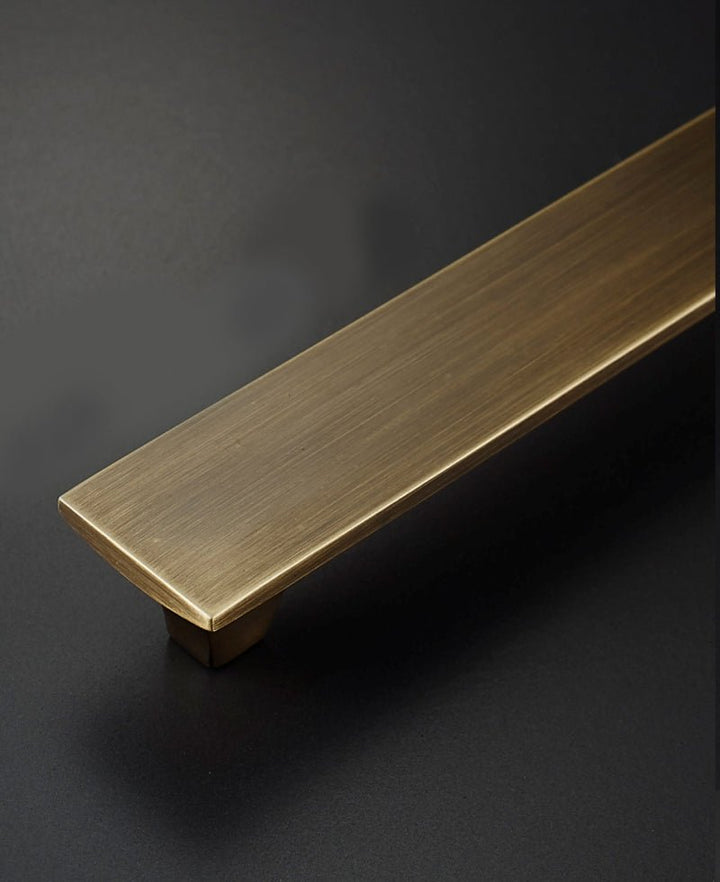 NORDIC Solid Brass Flat Wide Kitchen & Cabinet Handle - Luxury Handles