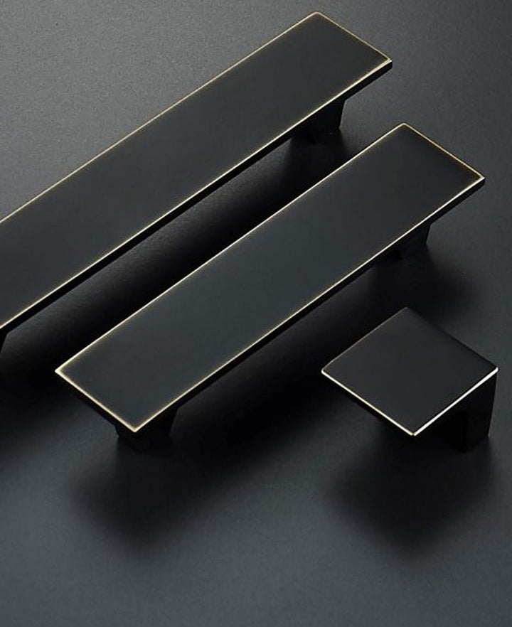 NORDIC Solid Brass Flat Wide Kitchen & Cabinet Handle - Luxury Handles