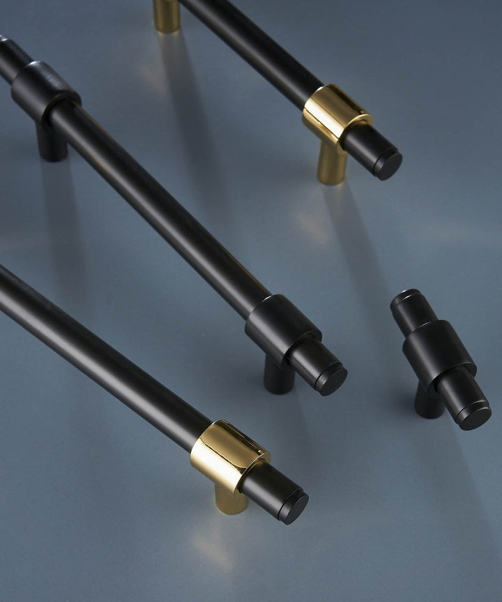 NORDIC Solid Brass Modern Kitchen & Cabinet Handle - Luxury Handles
