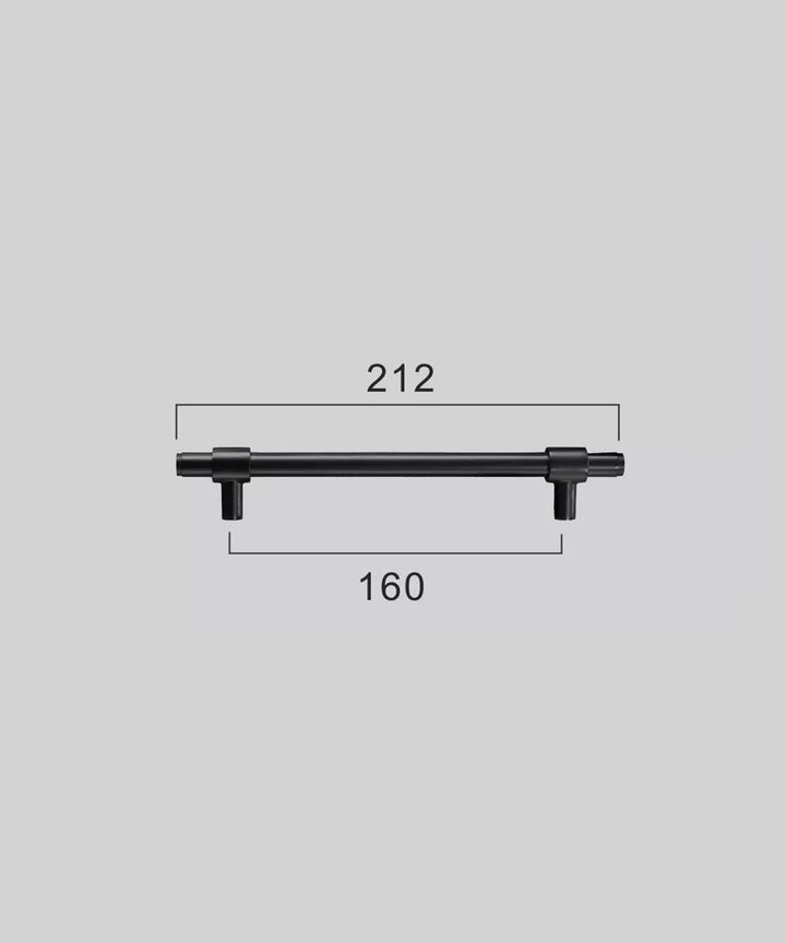 NORDIC Solid Brass Modern Kitchen & Cabinet Handle - Luxury Handles