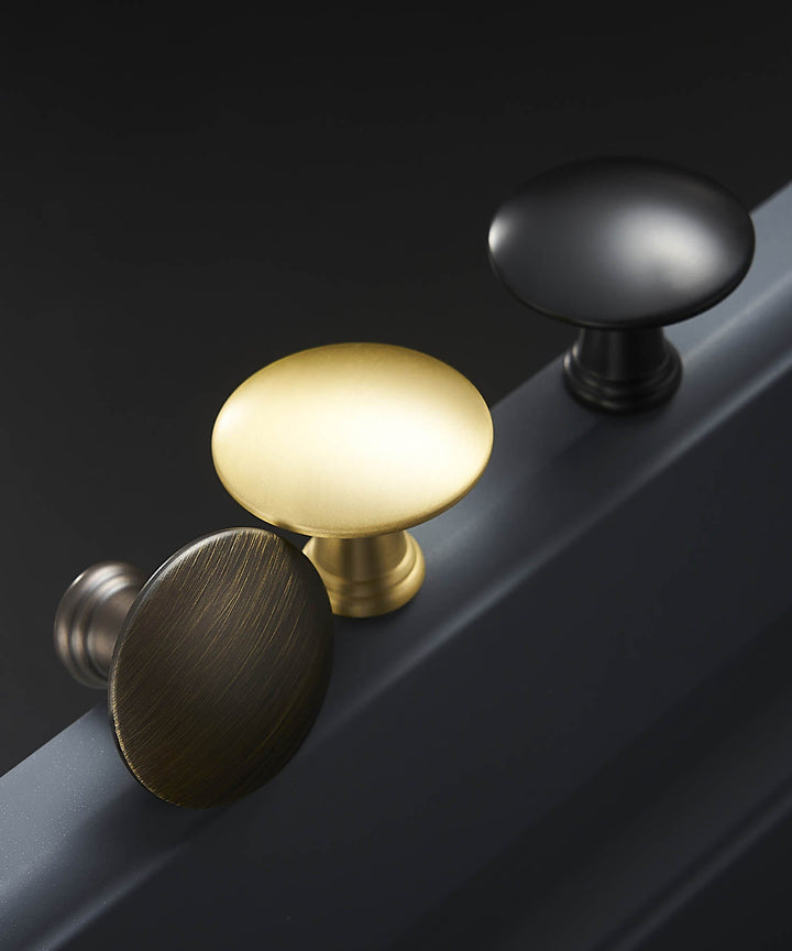 NORDIC Solid Brass Pebble Knob - Luxury Handles