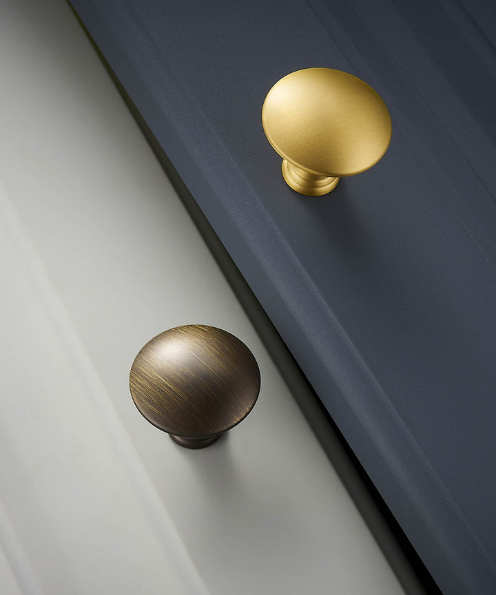 NORDIC Solid Brass Pebble Knob - Luxury Handles