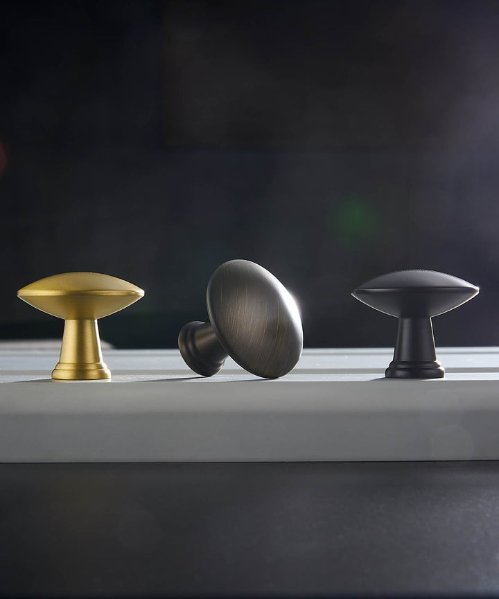 NORDIC Solid Brass Pebble Knob - Luxury Handles