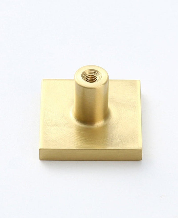 NORDIC Solid Brass Rectangle knob - Luxury Handles