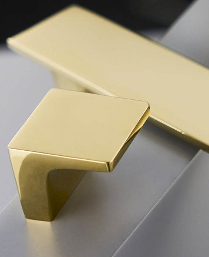 Nordic Solid Brass Rectangle Pull - Luxury Handles