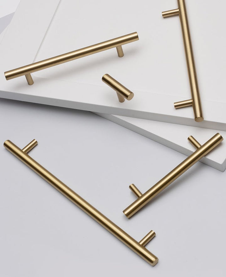 NORDIC Solid Brass Round Kitchen & Cabinet Handle - Luxury Handles