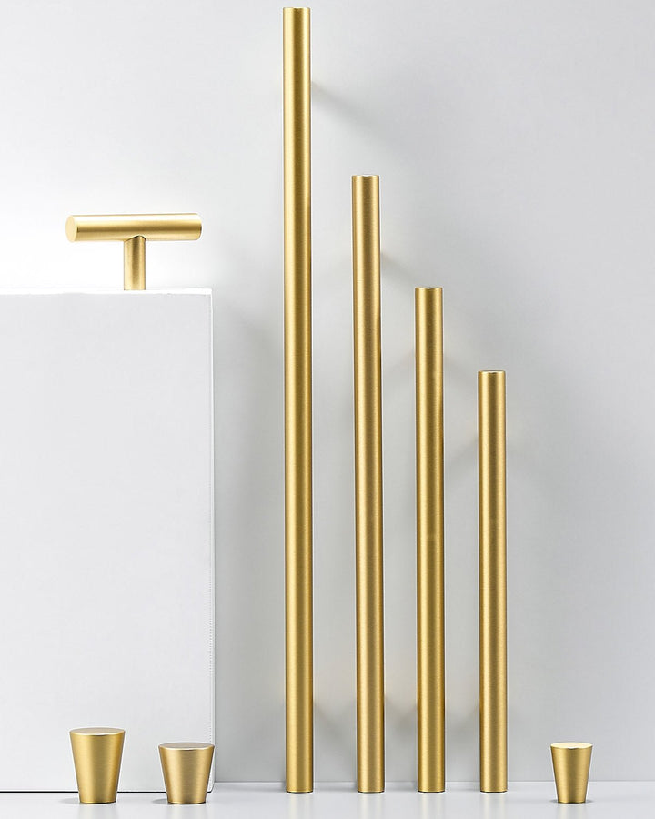 NORDIC Solid Brass Round Kitchen & Cabinet Handle - Luxury Handles